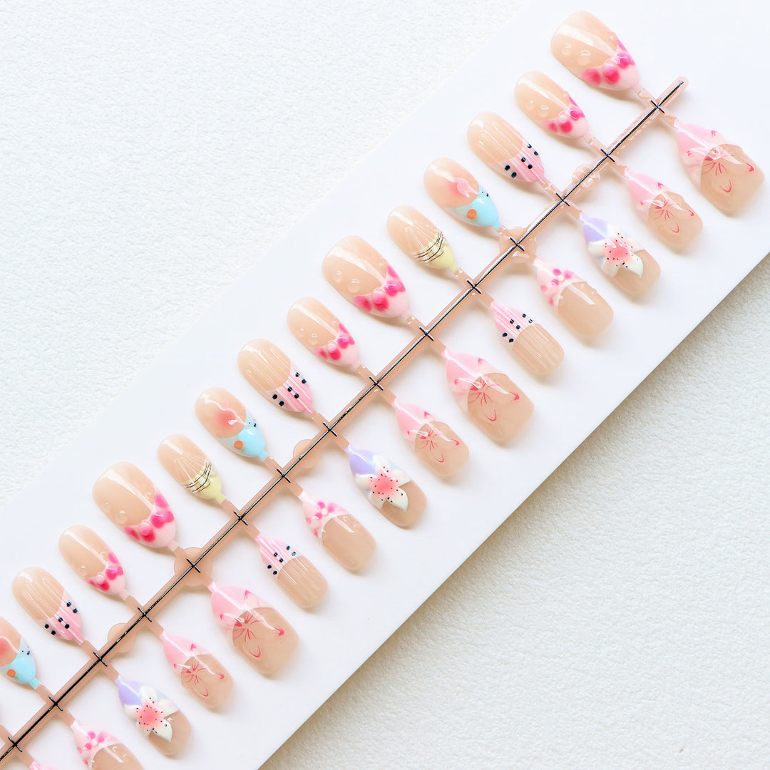 Playful Artisanal Press-On Nails Stornfield