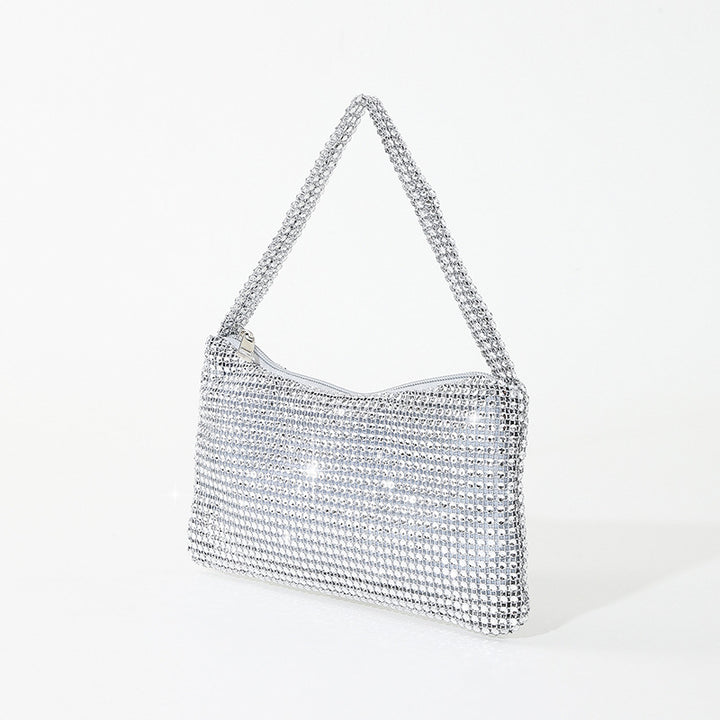 Elegant Rhinestone-Embellished Handbag