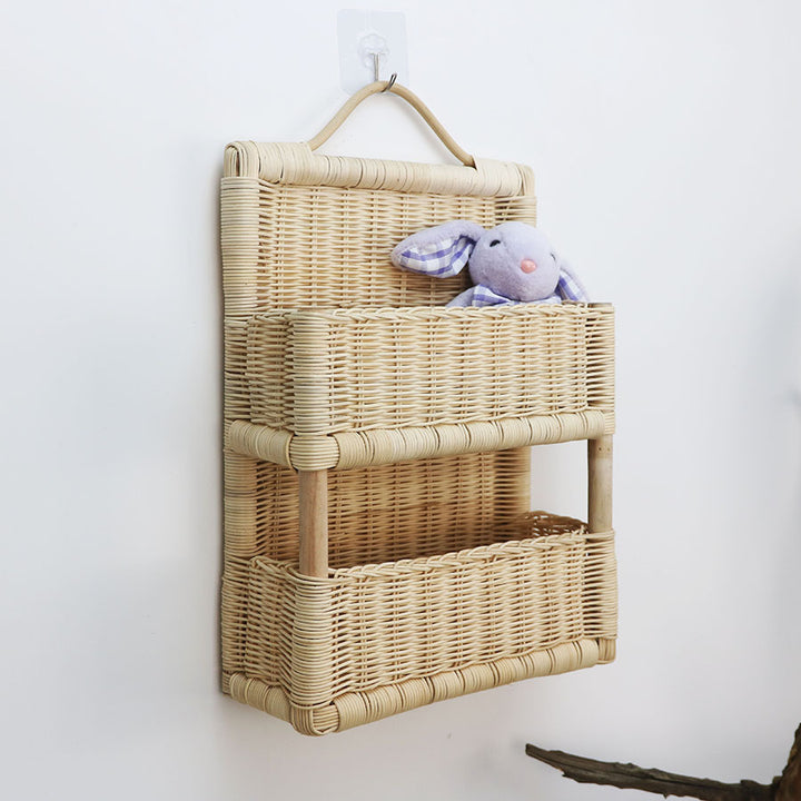 Braided storage basket with handle Stornfield