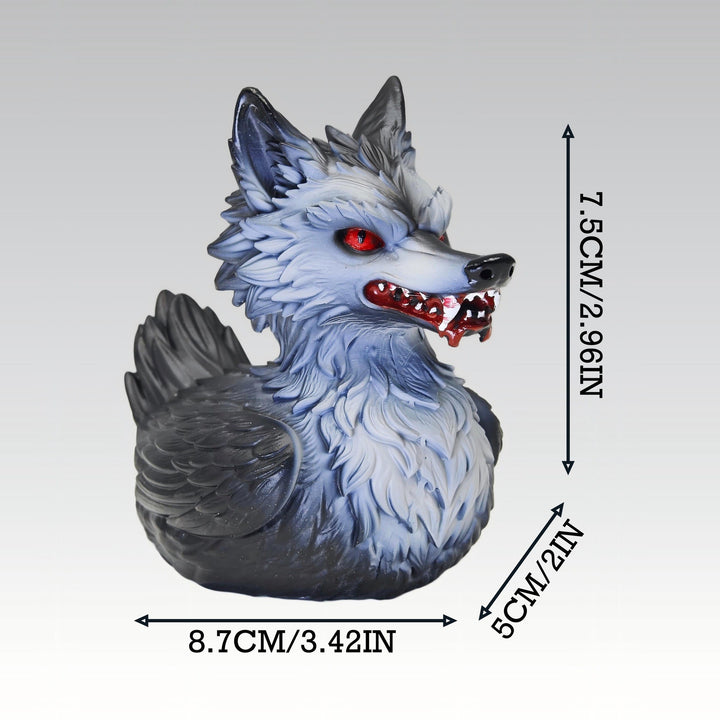 Creepy rubber duck with wolf design Stornfield