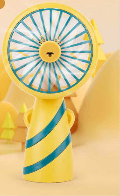 Women's Handy Mini Fan in Bear Design Stornfield