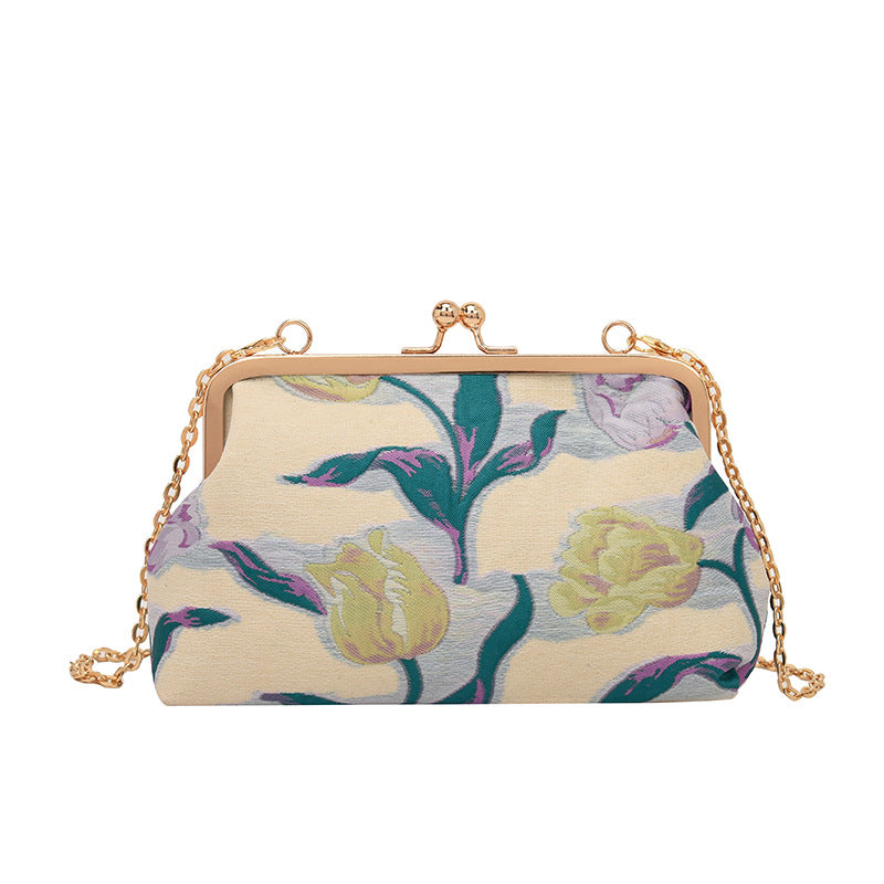Decorative Floral Clutch