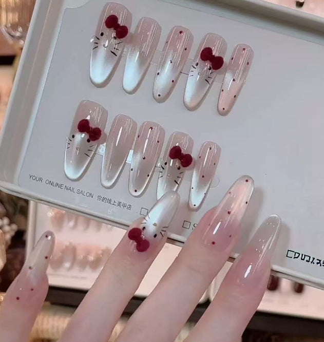 Decorative Floral Press-On Nail Art Stornfield