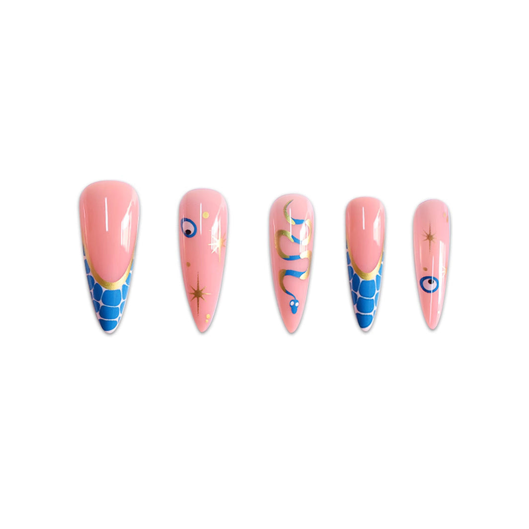Artistic Stiletto Nail Art Stornfield 1787977694