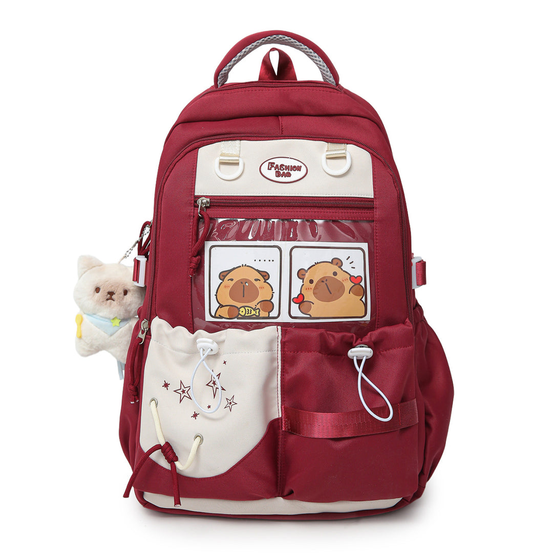 Cartoon Character Print School Backpack Stornfield