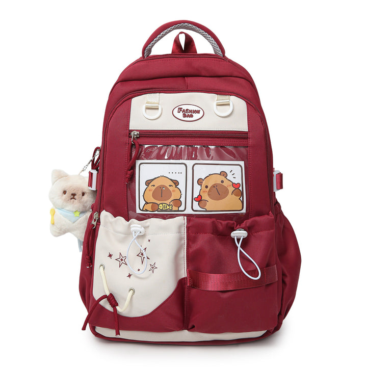 Cartoon Character Print School Backpack Stornfield