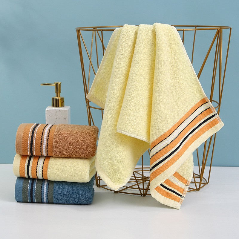 Premium Terry Bath Towel With Elegant Striped Border Stornfield