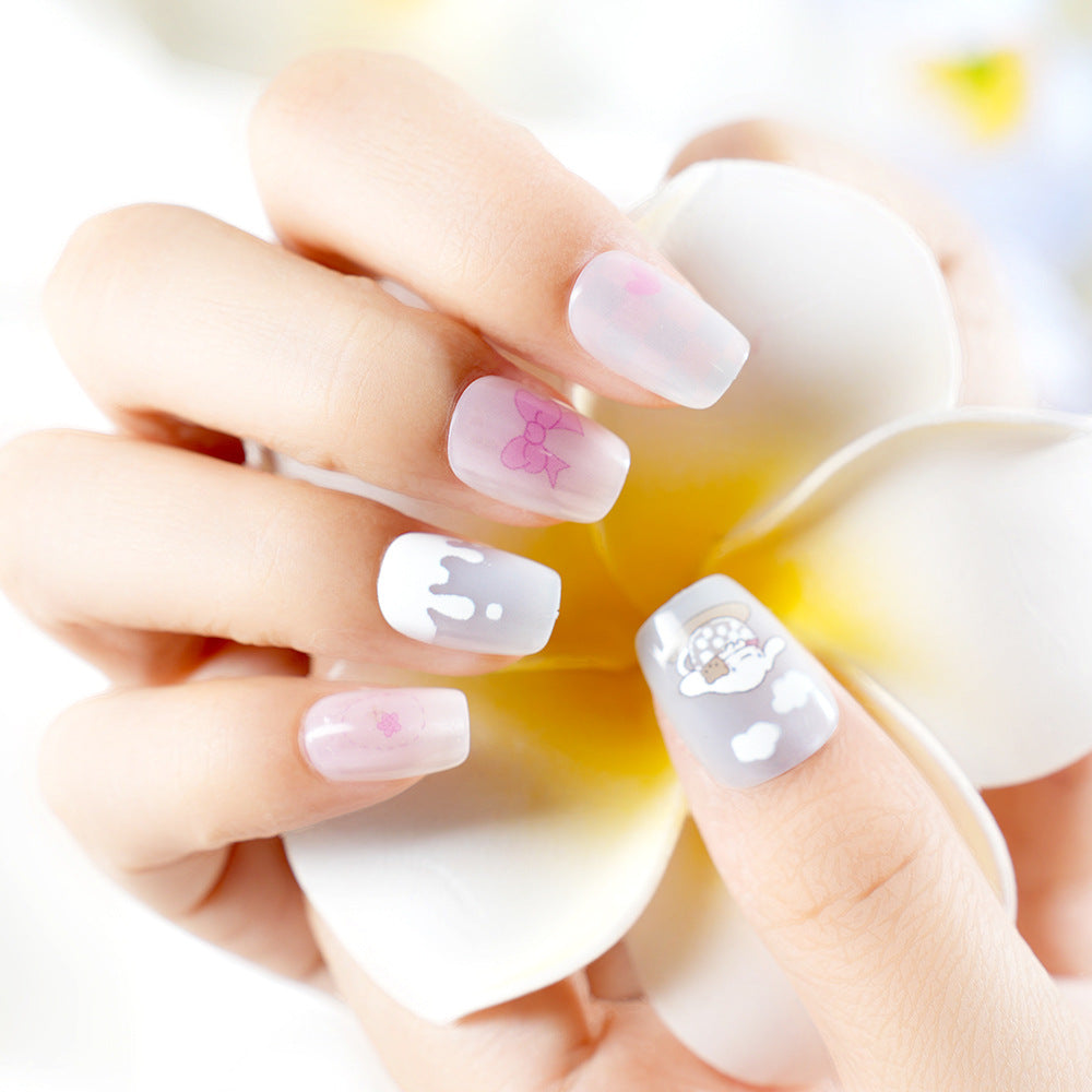 Whimsical Cartoon-Themed Press-On Nail Set Stornfield