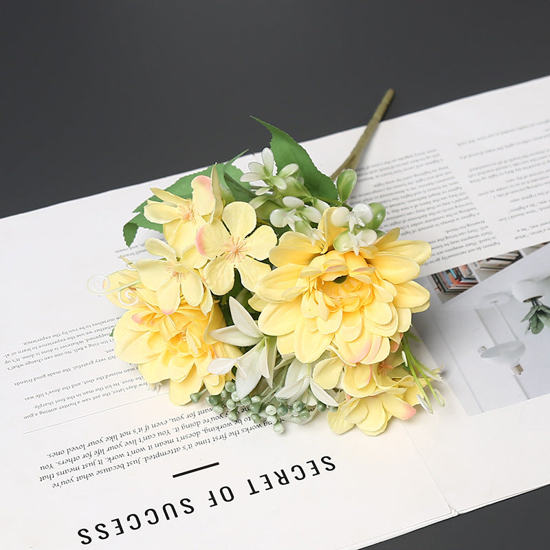 Elegant Synthetic Flower Bouquet for Home Decor