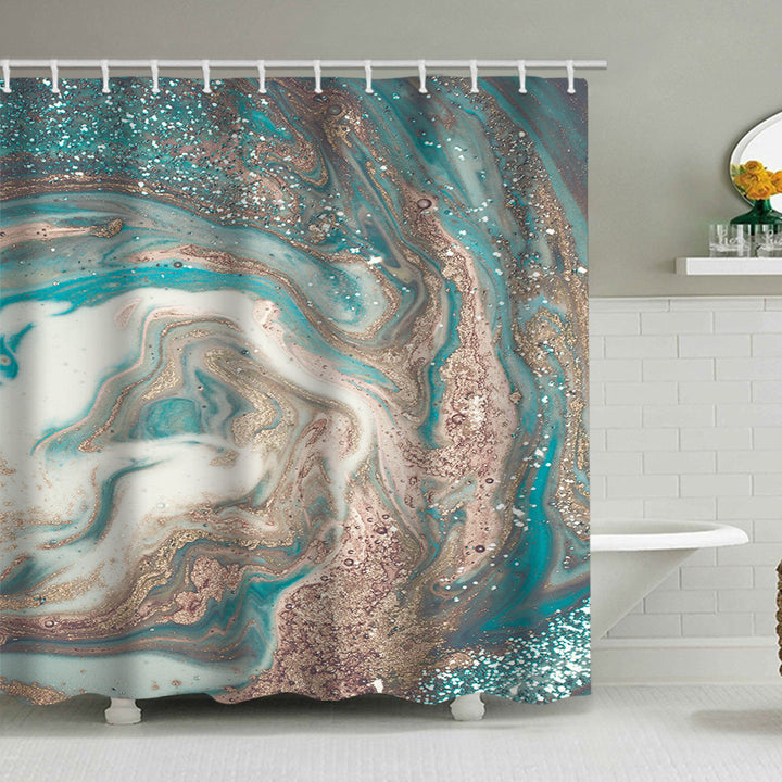 Artistic Marble Design Shower Curtain Stornfield