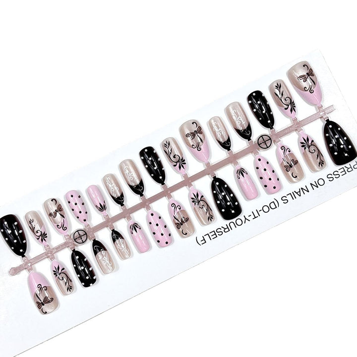 Premium Artistic Press-On Nail Set Stornfield