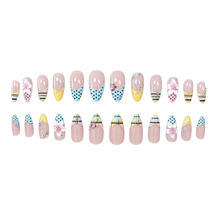 Floral Decorative Acrylic Nail Art Enhancements Stornfield