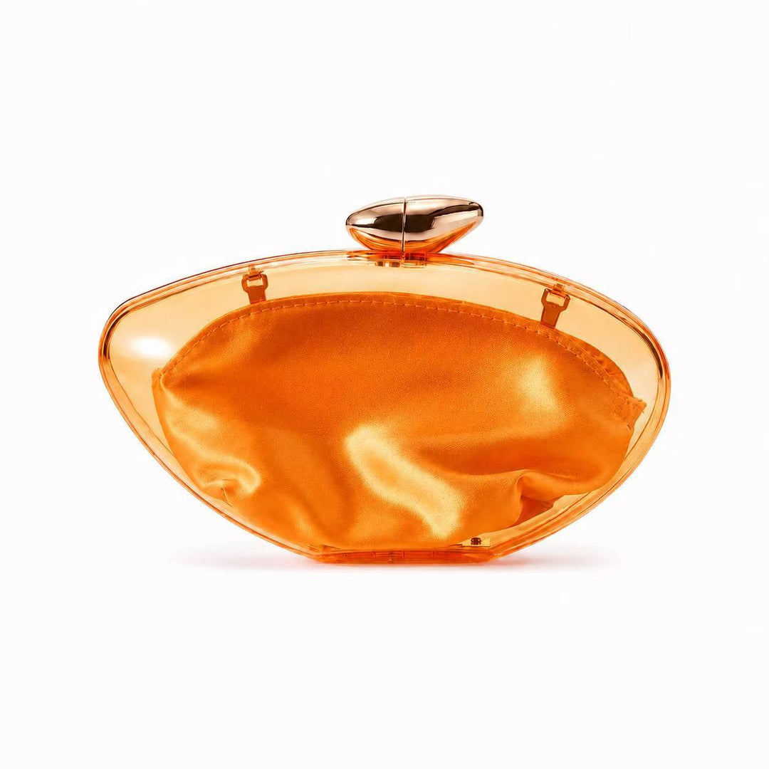 Sculpted Acrylic Evening Clutch