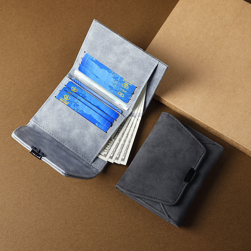 Elegant Textured Leather Card Holder Stornfield