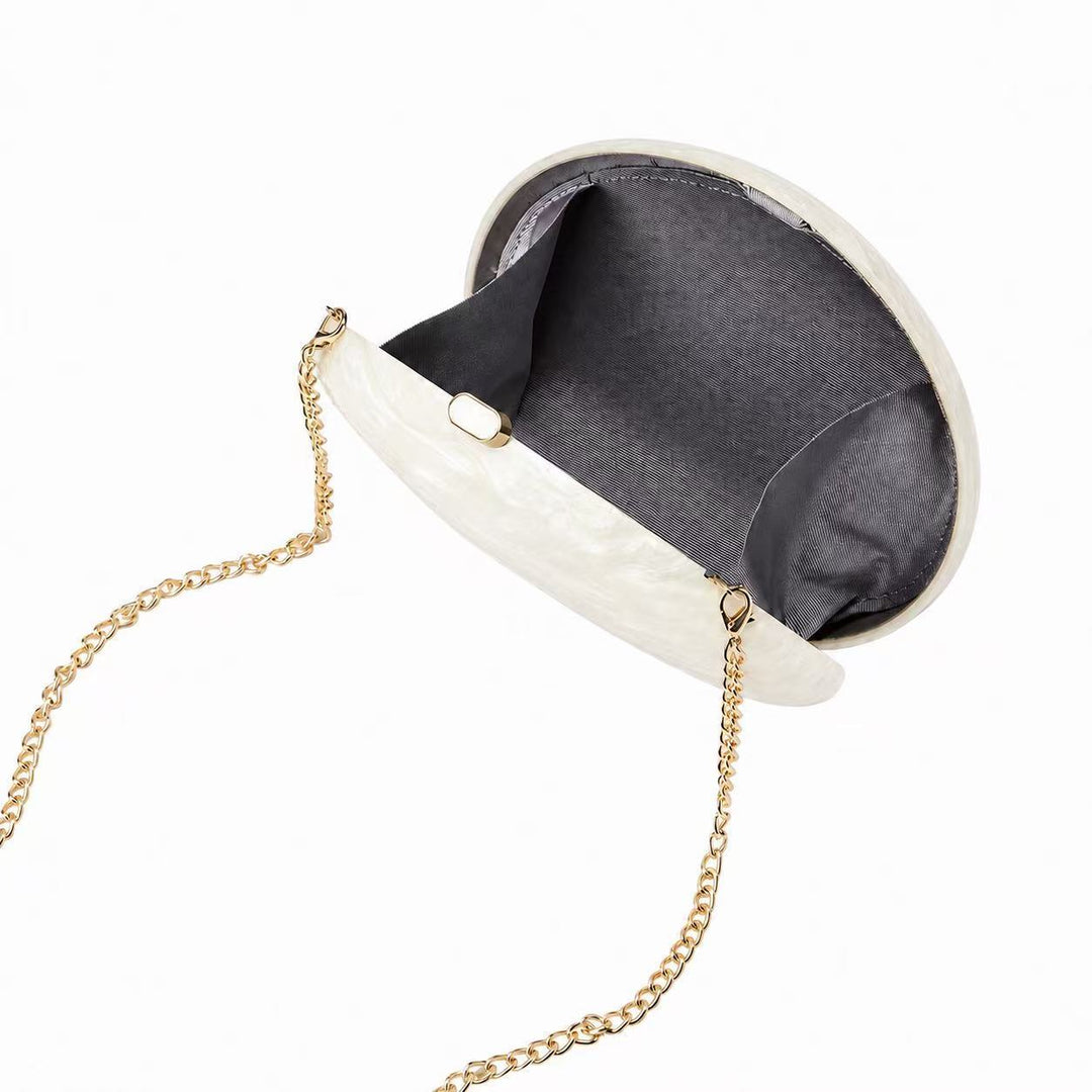 Sculptural Oval Clutch