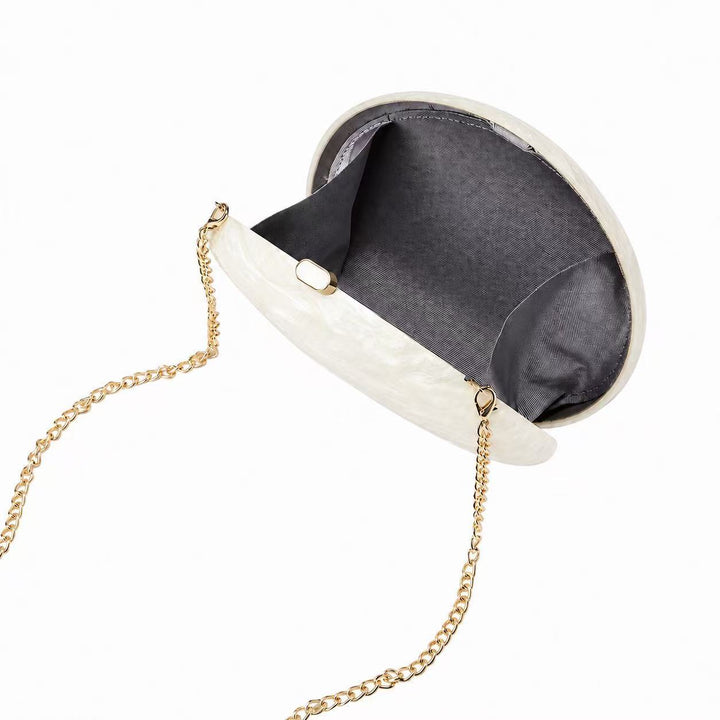 Sculptural Oval Clutch