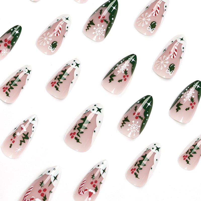 Trendy Christmas Art Gel Nails Stornfield