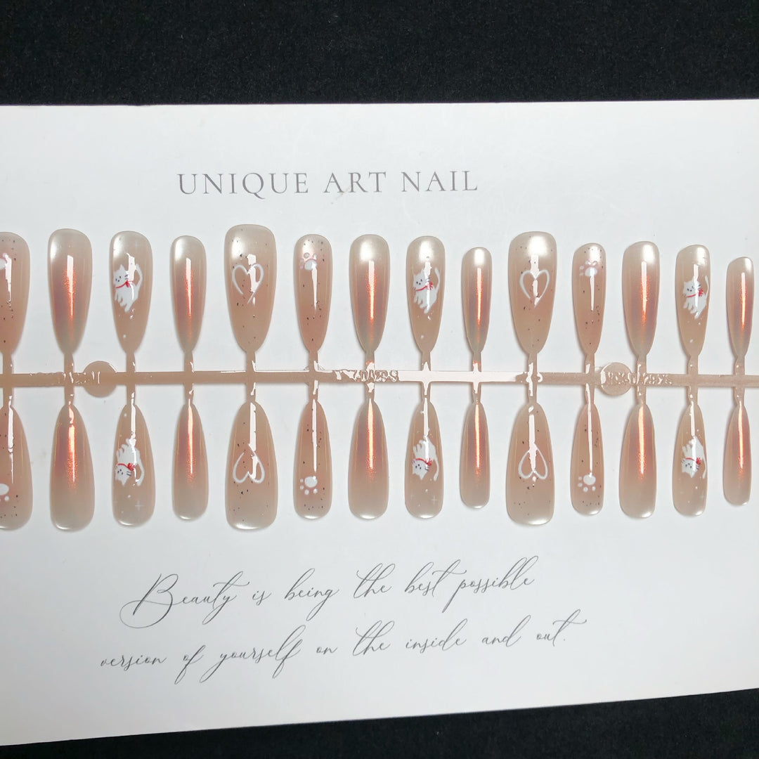 Elegant Press-On Nail Art Set