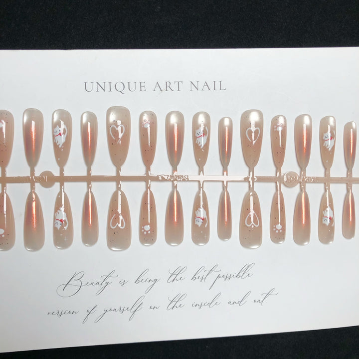 Elegant Press-On Nail Art Set
