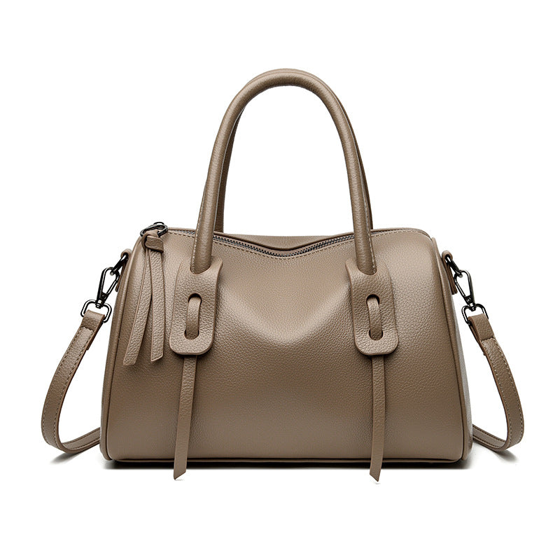 Textured Leather Weekender Bag Stornfield