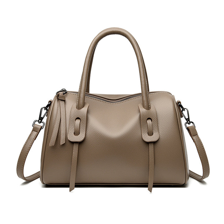 Textured Leather Weekender Bag Stornfield
