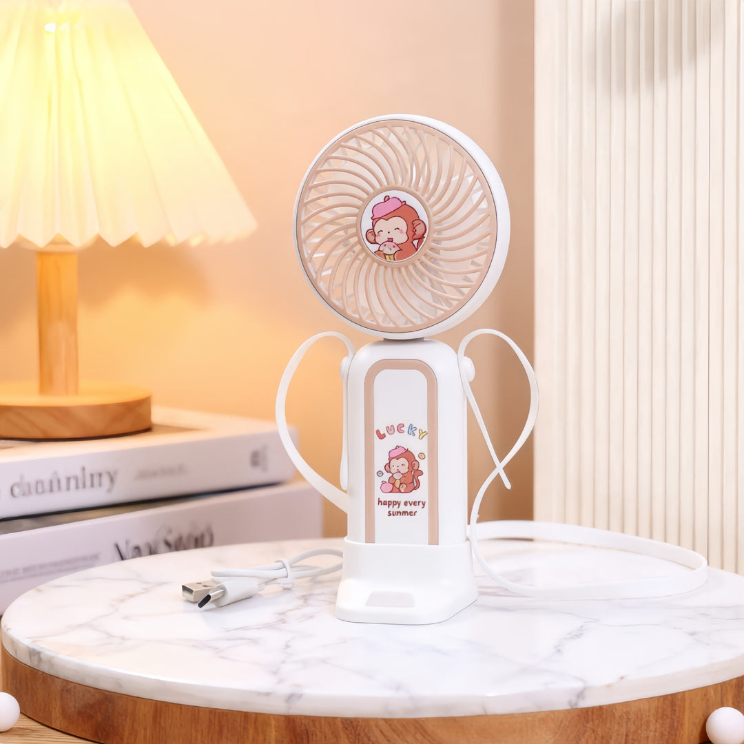 Ladies Portable Hand Fan with Cute Design Stornfield