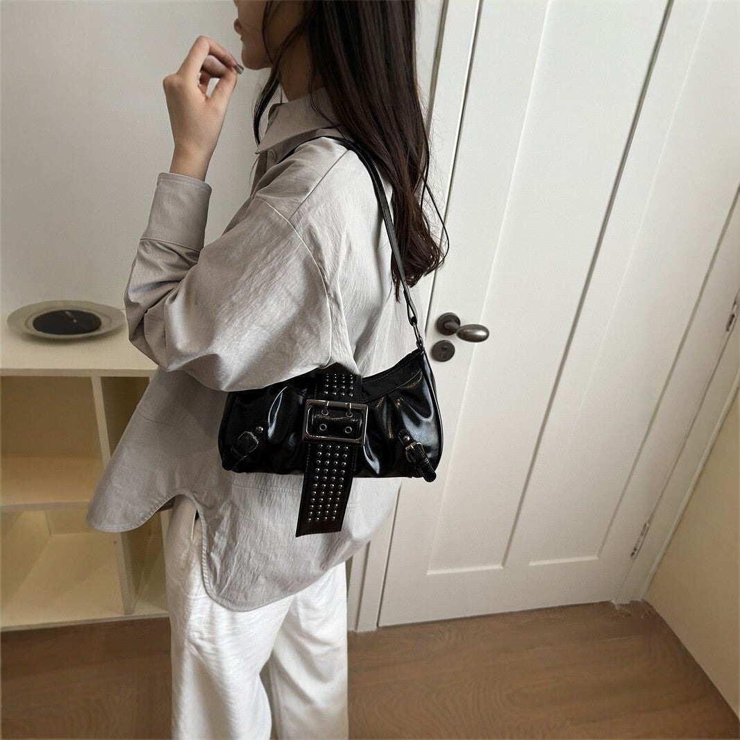 Studded Detail Handheld Purse