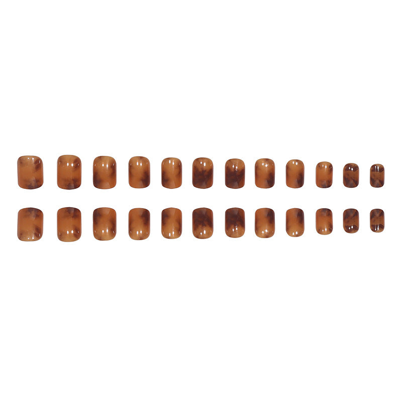 Elegant Glossy Square Press-On Nails Stornfield