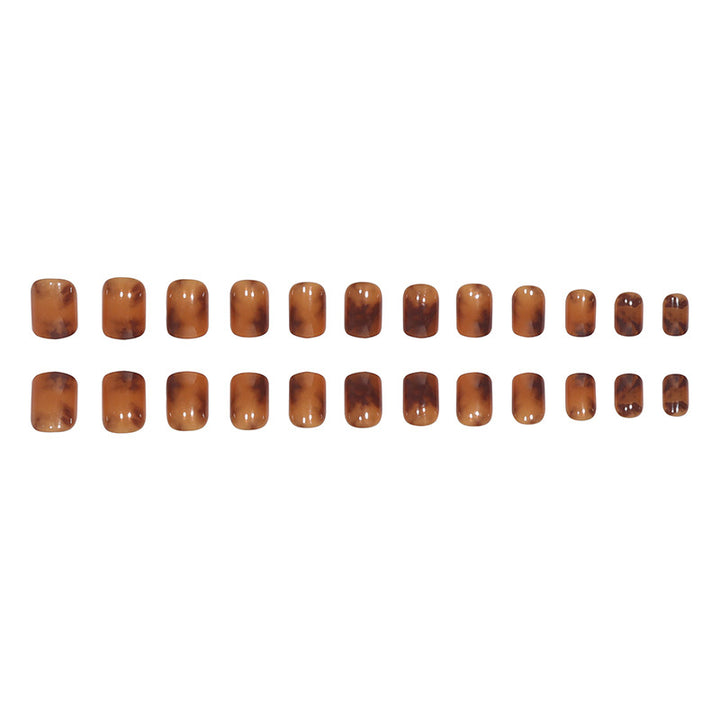Elegant Glossy Square Press-On Nails Stornfield