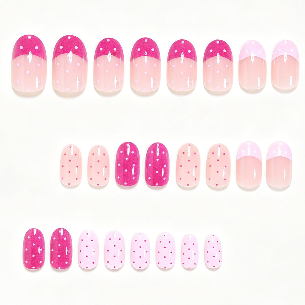 Artistic Polka Dot Press-On Nail Set Stornfield