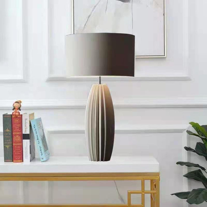 Textured Sculptural Table Lamp