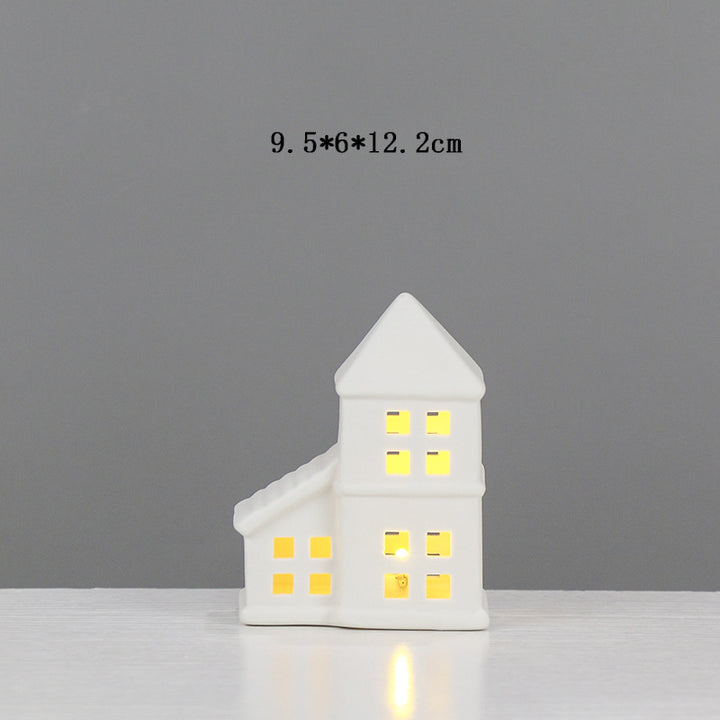Decorative Ceramic House Candle Holder Stornfeild