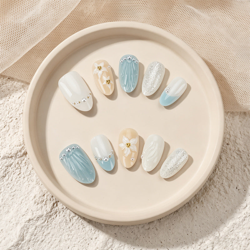 Elegant Decorative Press-On Nail Set Stornfield