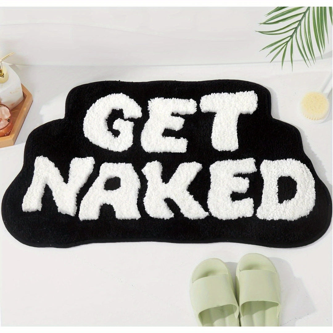Playful Text Bath Mat Stornfield
