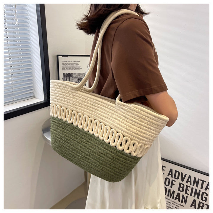 Elegant Handcrafted Beach Bag with Fine Braided Pattern Stornfield