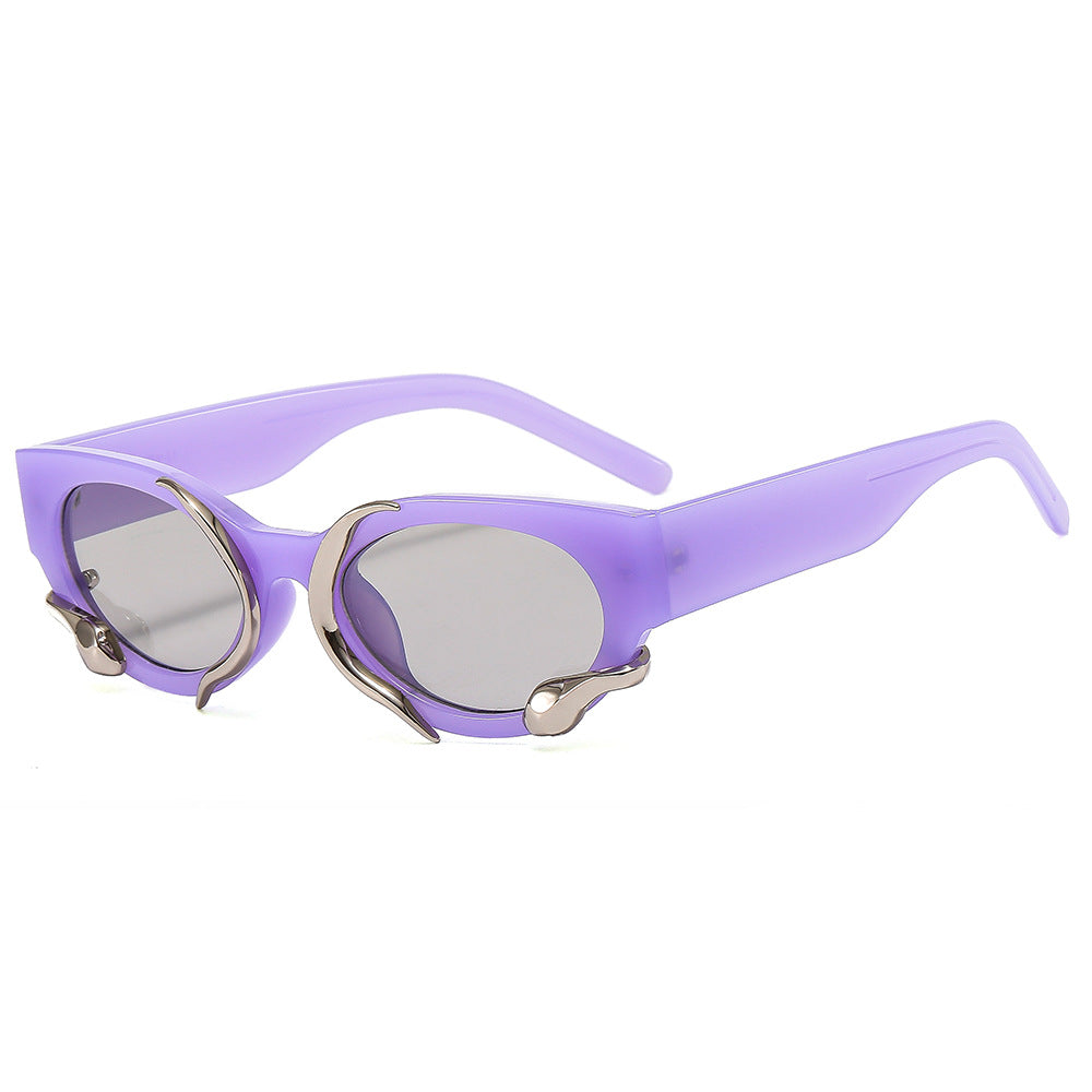 Women's designer sunglasses with a unique, sculptural frame Stornfield