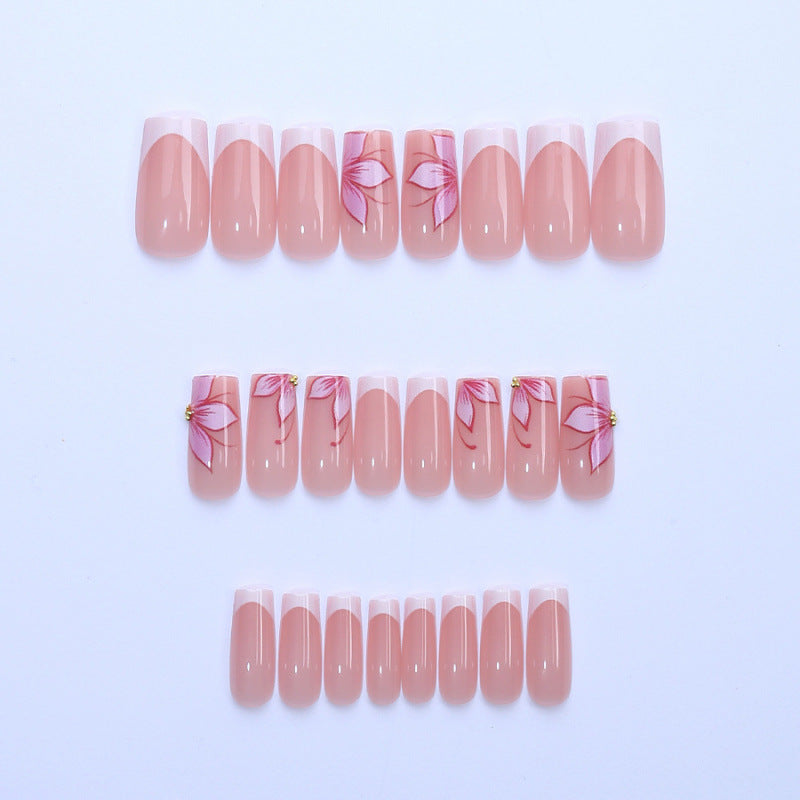 Premium Floral Press-On Nail Art Kit