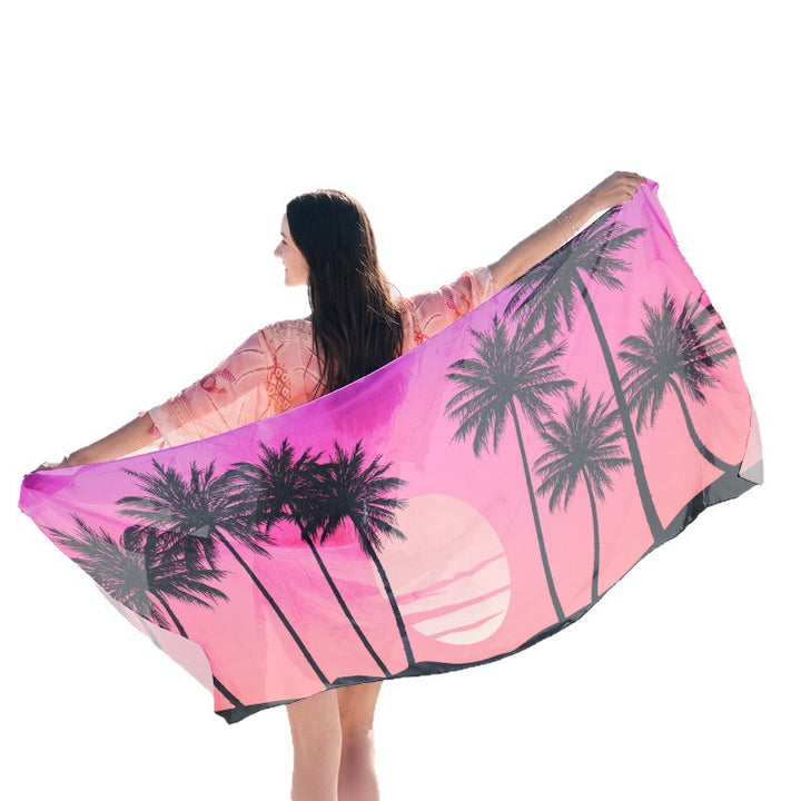 Light beach towel with creative jellyfish motif Stornfield