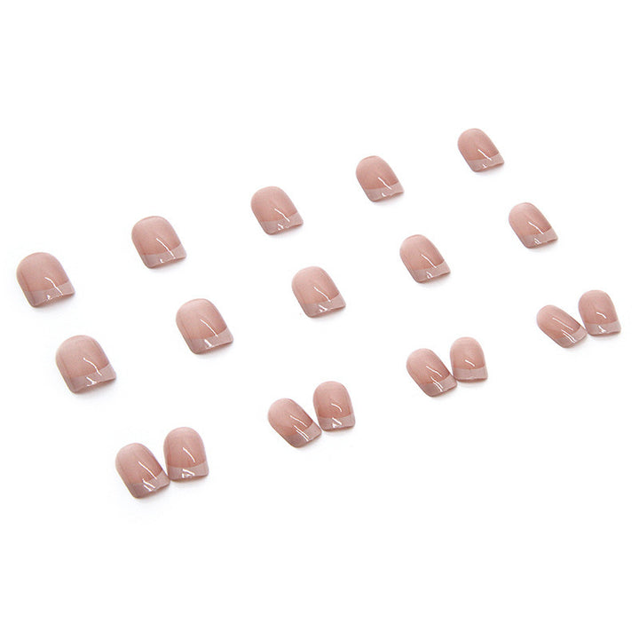 Classic French Tip Press-On Nail Set Stornfield