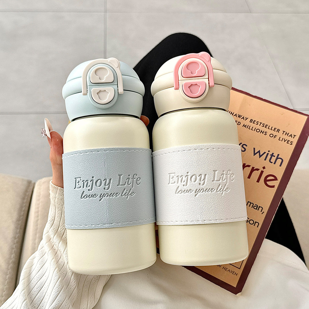 Women insulated stainless steel drinking bottle with practical spout and stylish design Stornfield