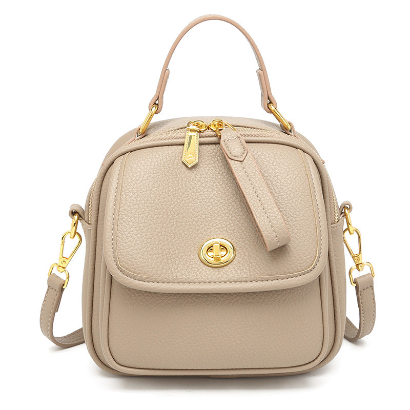 Textured Vegan Leather Crossbody Handbag Stornfield