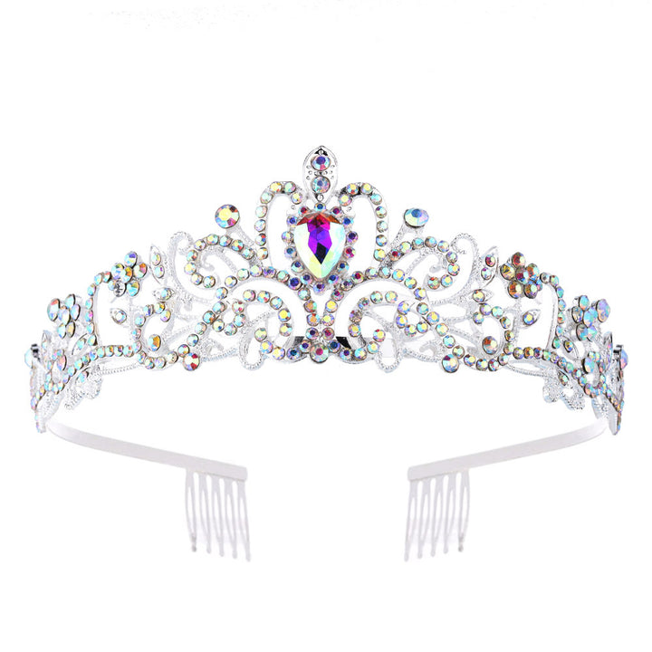Ladies Sparkling Crystal Tiara with Filigree Design Stornfield