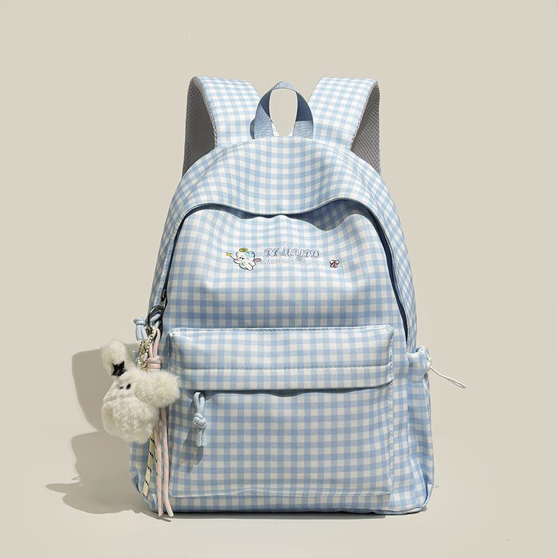 Cute Gingham Patterned Backpack Stornfield
