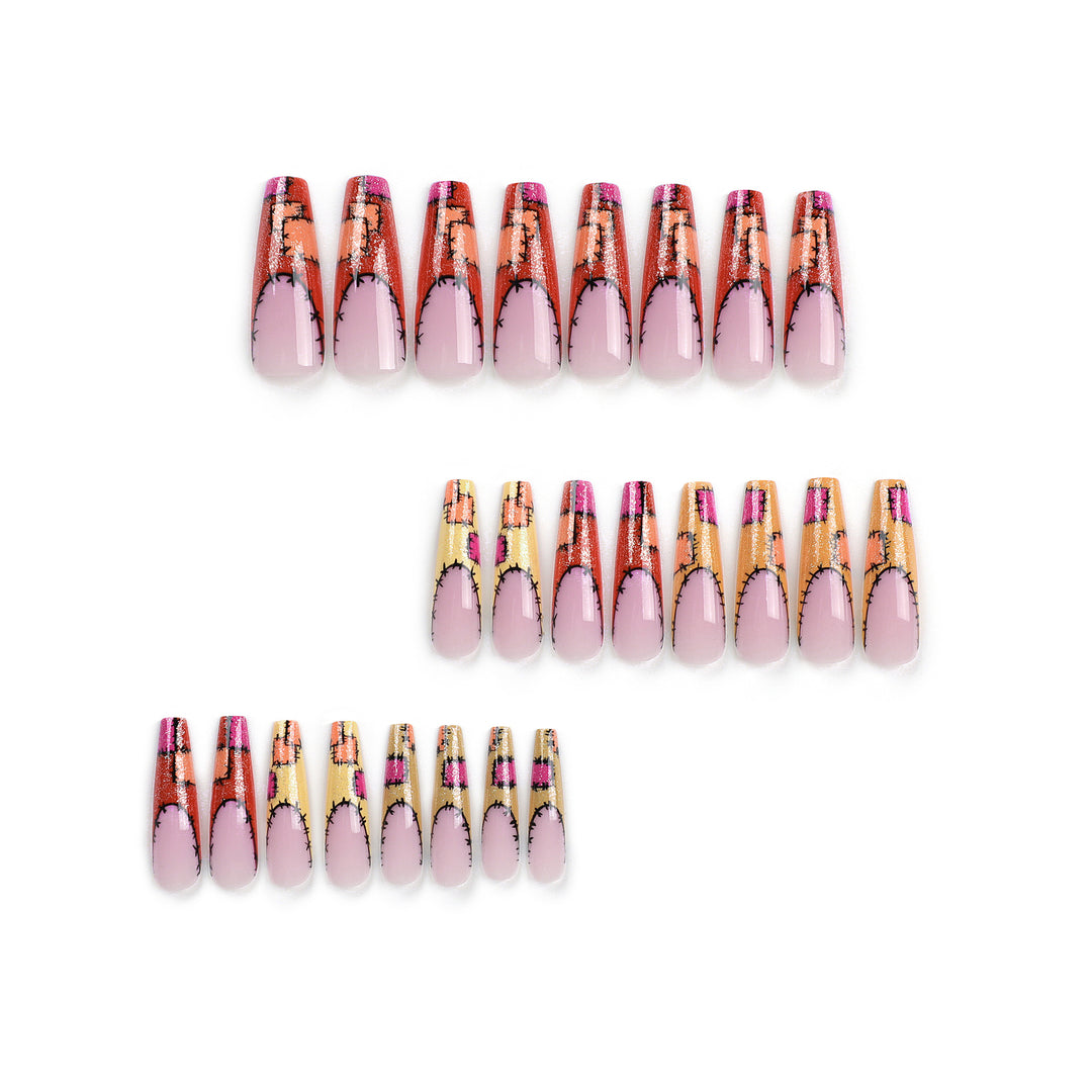 Artful Nail Extensions with Creative Decorative Stitches Stornfield