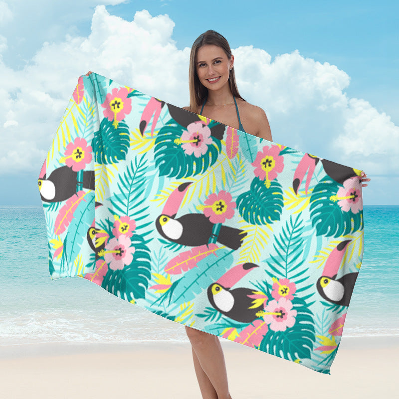 Beach towel with striking surf design Stornfield