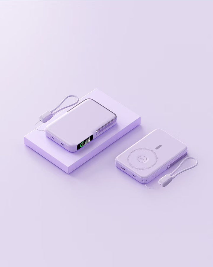 Powerbank with Integrated Wireless Charging Function and LCD Display Stornfield