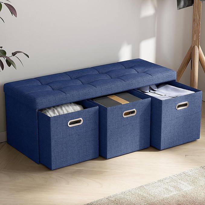 Multifunctional Storage Bench with Soft Cushion Stornfield