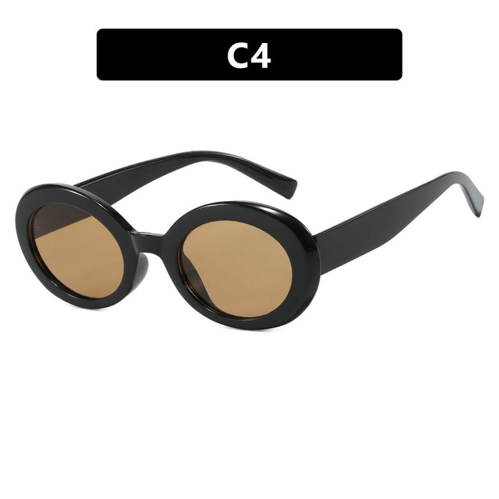 Women's round sunglasses with elegant plastic frame and UV protection Stornfield