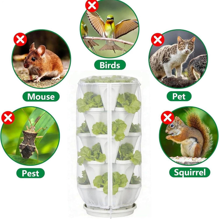 Multi-Layered Vertical Hydroponic Planter Cover Stornfield