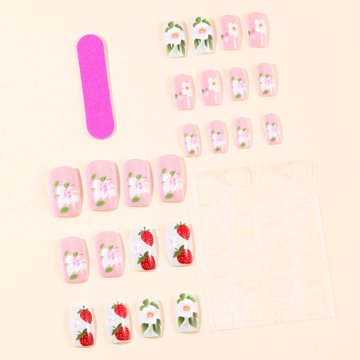 Strawberry Floral Nail Art Set Stornfield